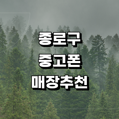 서울 종로구 중고폰