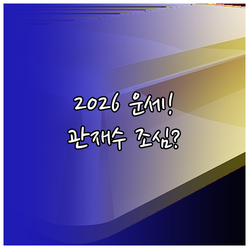 2026년 병오년 신년운세와 관재수 ..