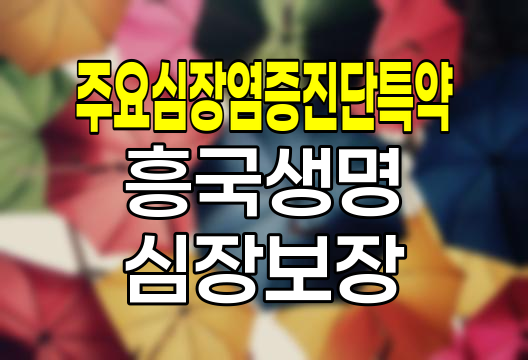 흥국생명 주요심장염증진단특약, 심장건강 보장의 새로운 지평