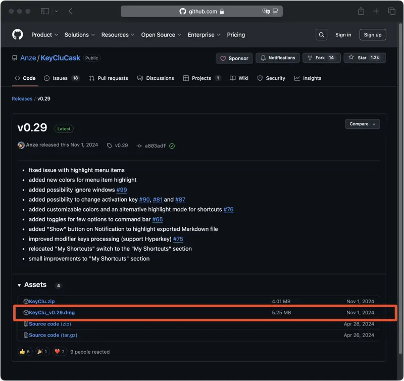 KeyClu 공식 GitHub 페이지
