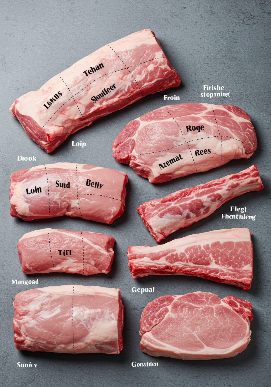 돼지고기 부위 좋은 삼겹살 고르는법