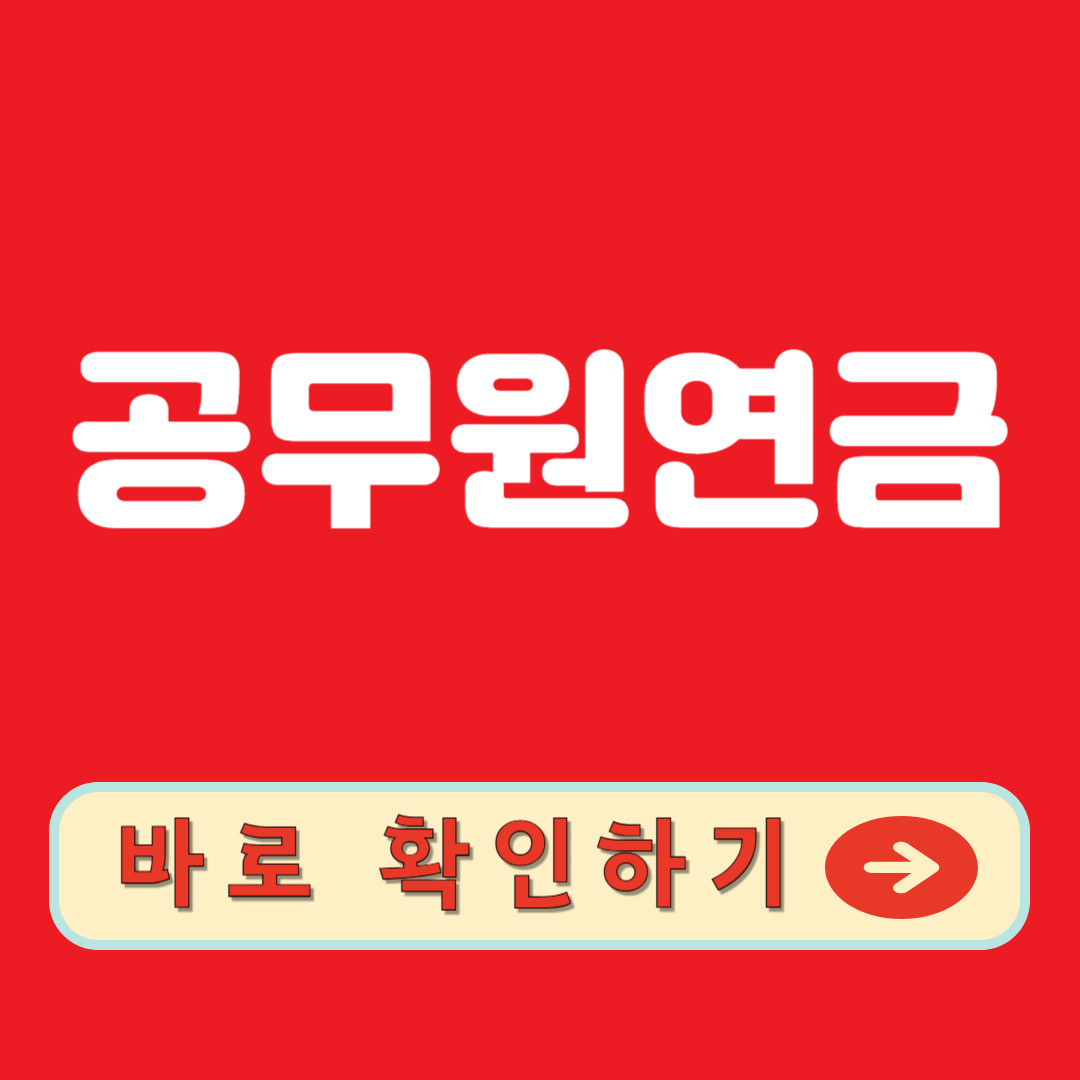 공무원연금 바로 확인하기