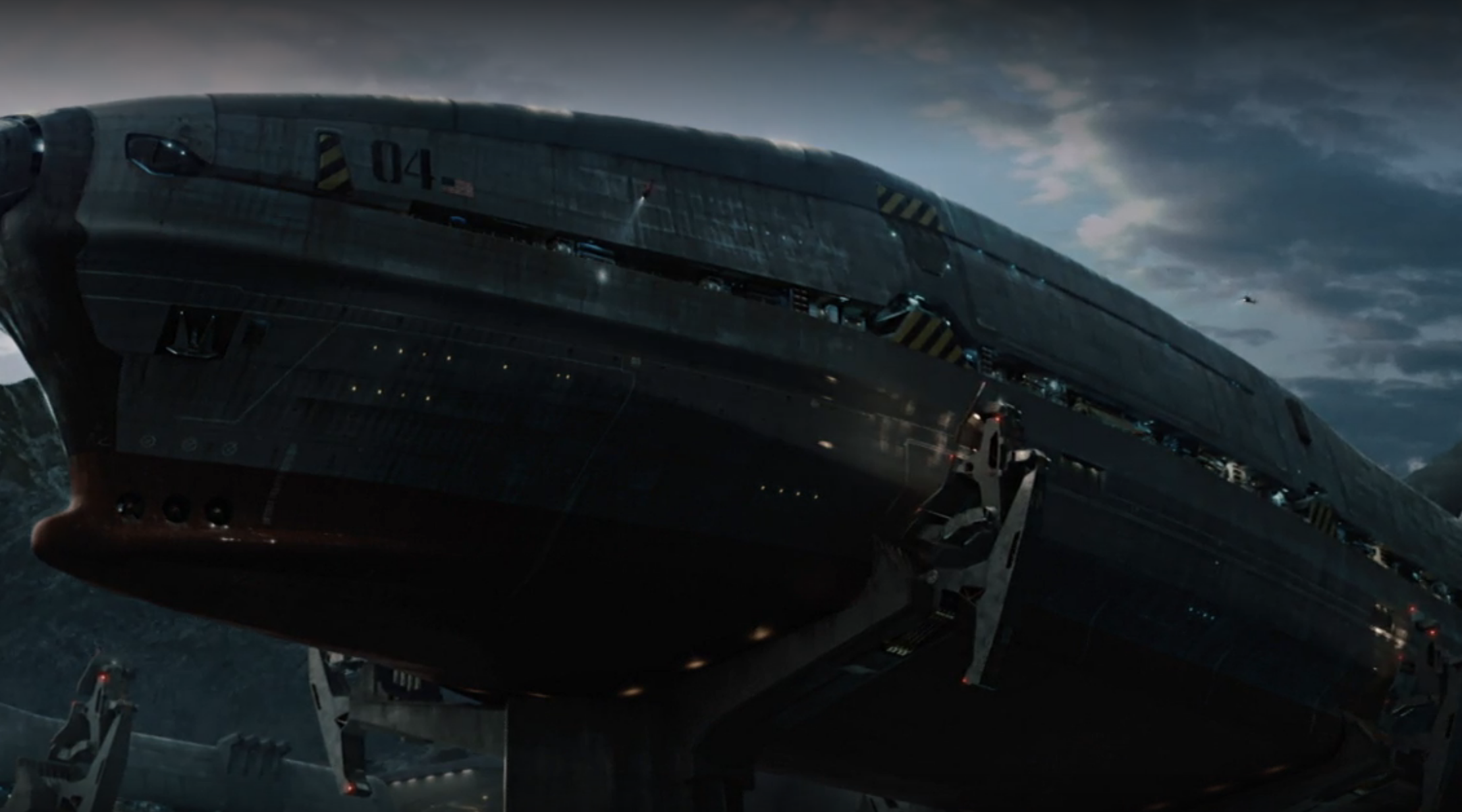 피난선의 완성된 모습