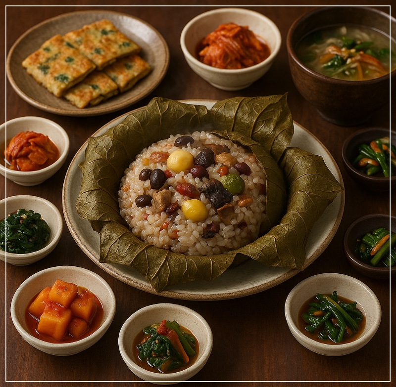 부여 연잎밥 정식 이미지