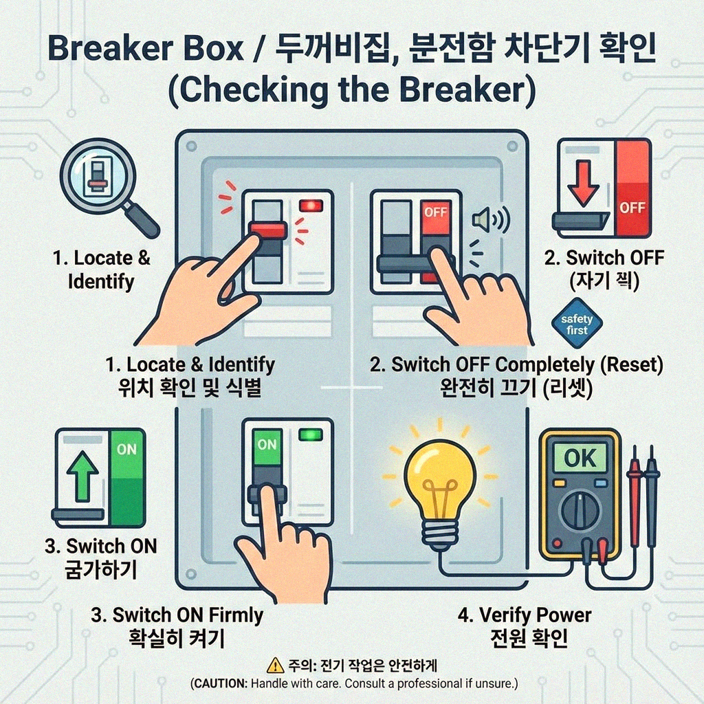 전기밥솥 작동 불량 시 차단기 점검 방법 알아보기