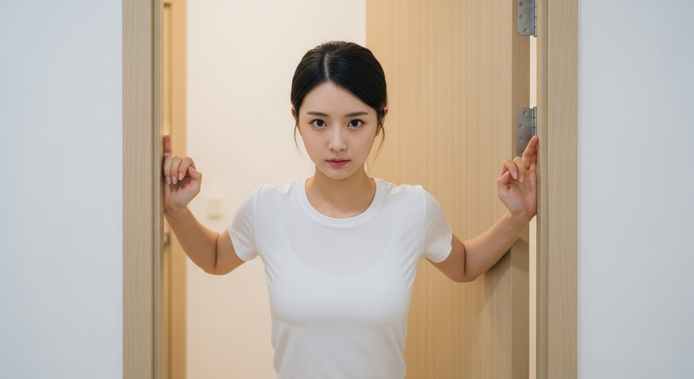 방문 어깨 스트레칭
