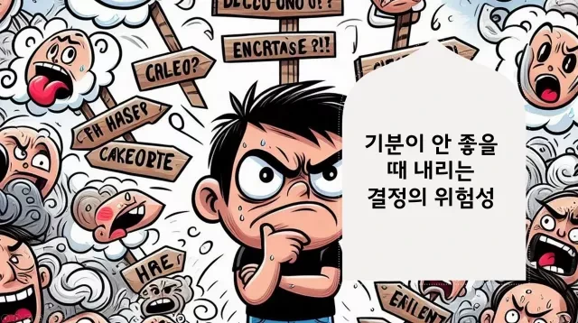 기분이 안 좋을 때 내리는 결정의 위험성
