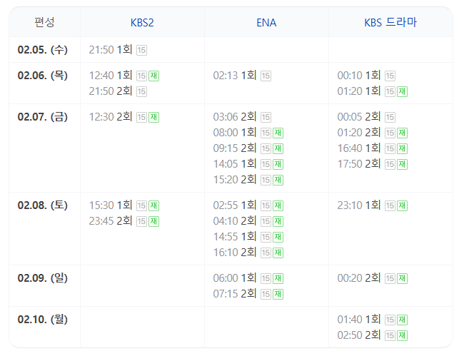 킥킥킥킥 ott 등장인물 몇부작