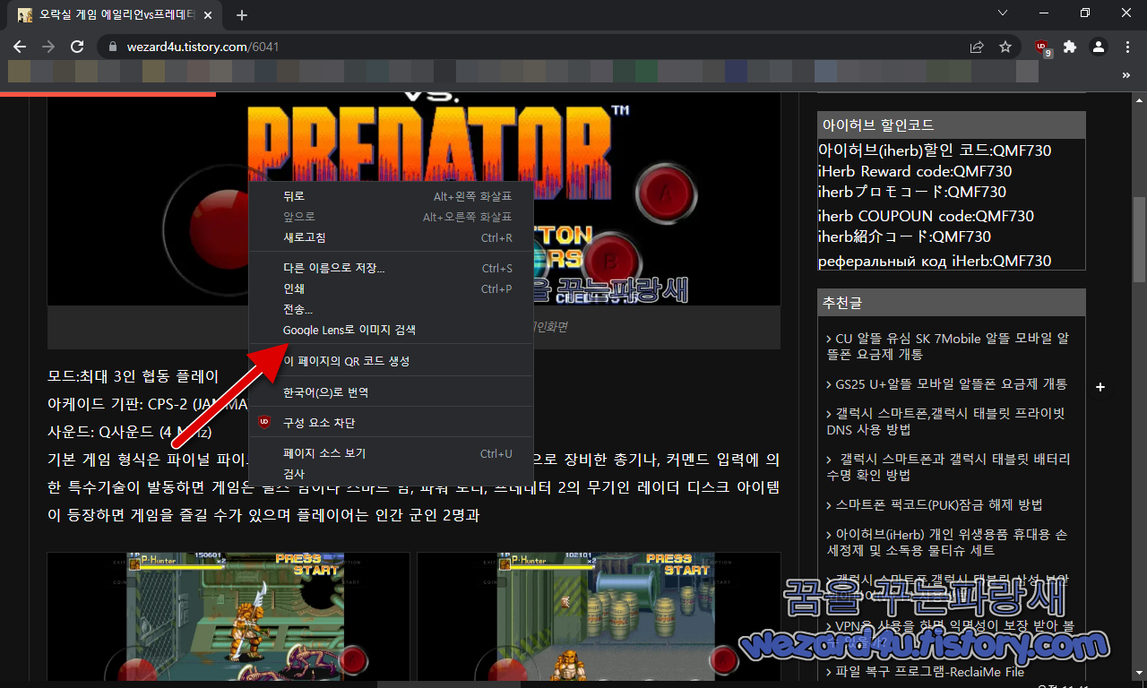 구글 크름 역방향 이미지 검색 옵션 구글 렌즈 옵션