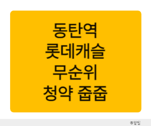 동탄역 롯데캐슬