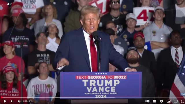 트럼프 관세정책 연설 유튜브영상캡쳐