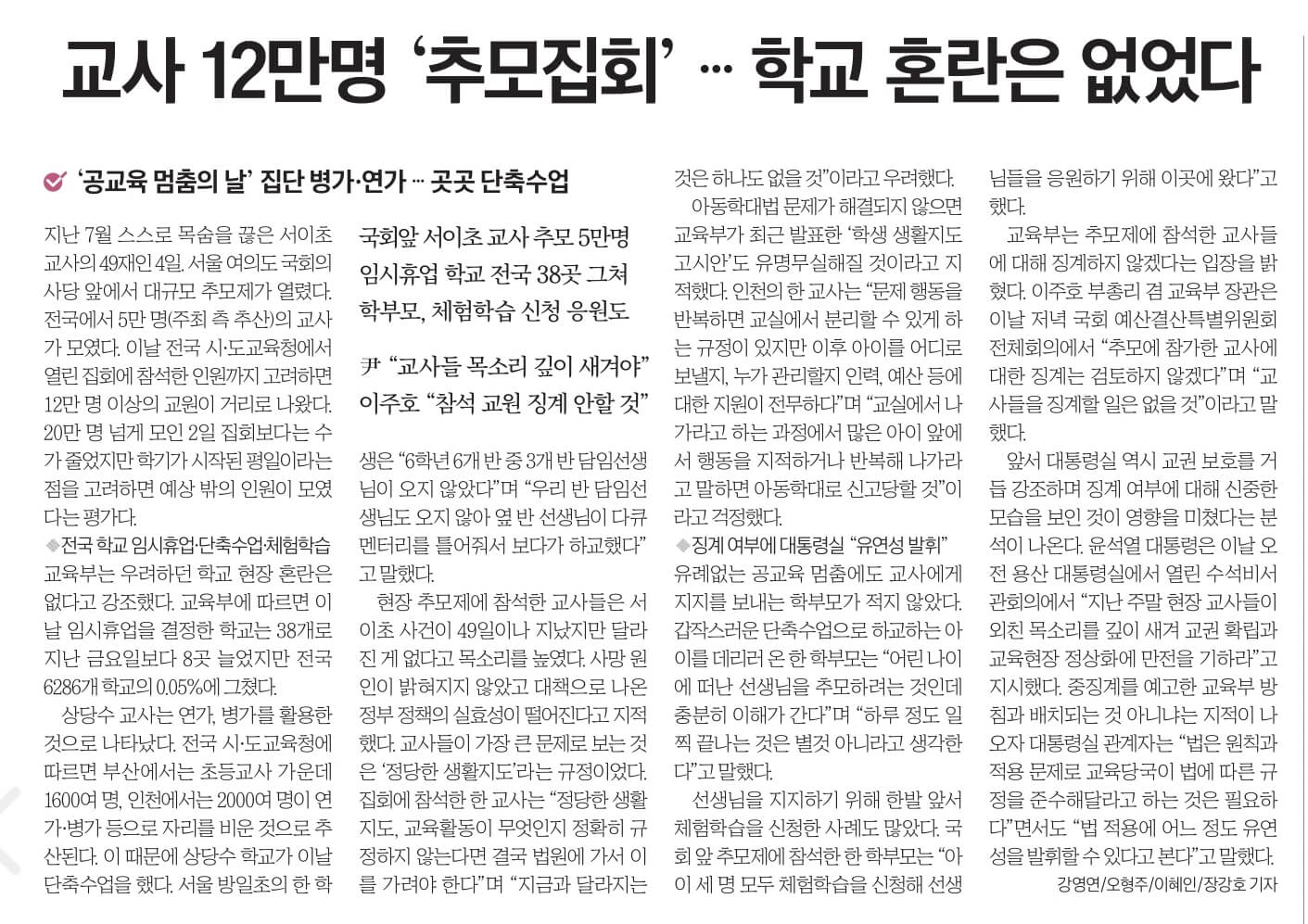 경제뉴스 부동산뉴스 신문스크랩 9월 5일 1