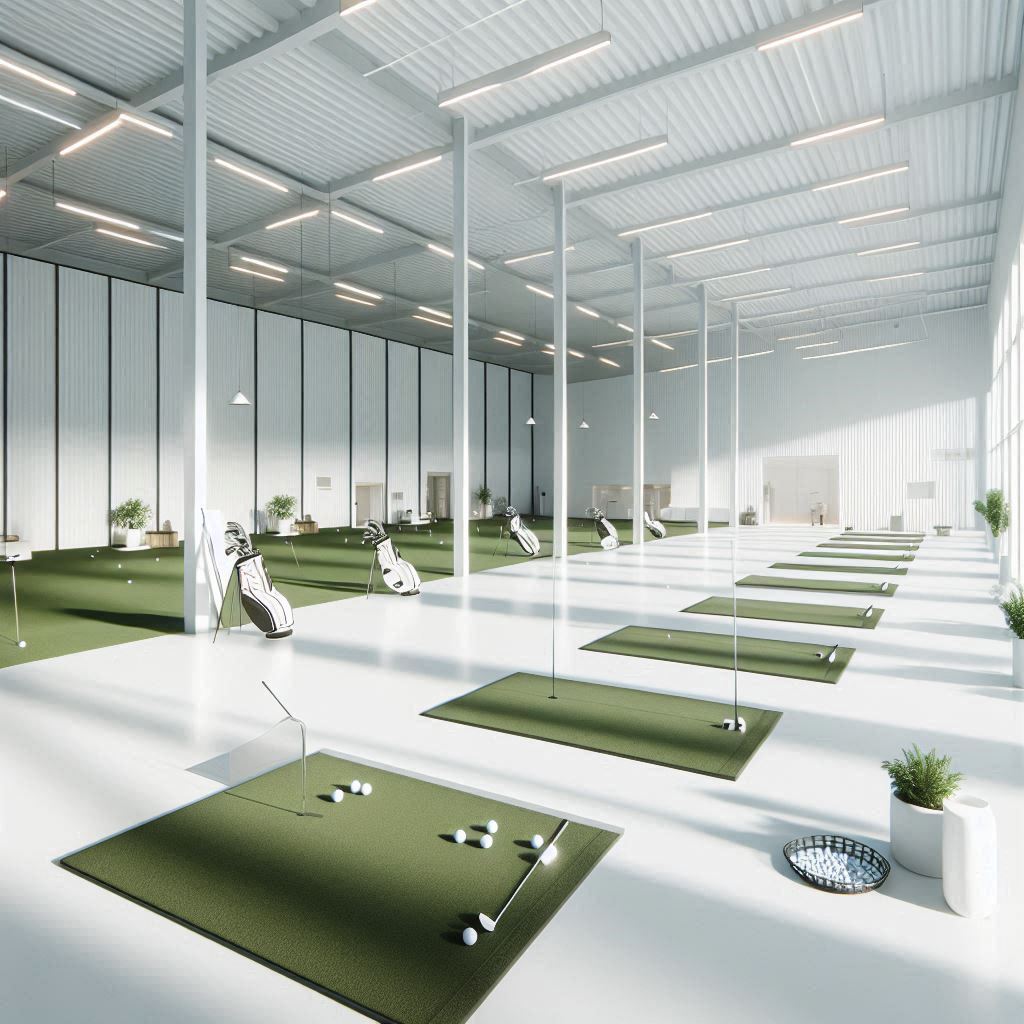 실내골프연습장 배경