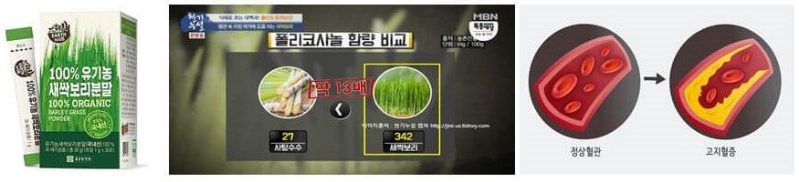 새싹보리 효능-고지혈증 개선