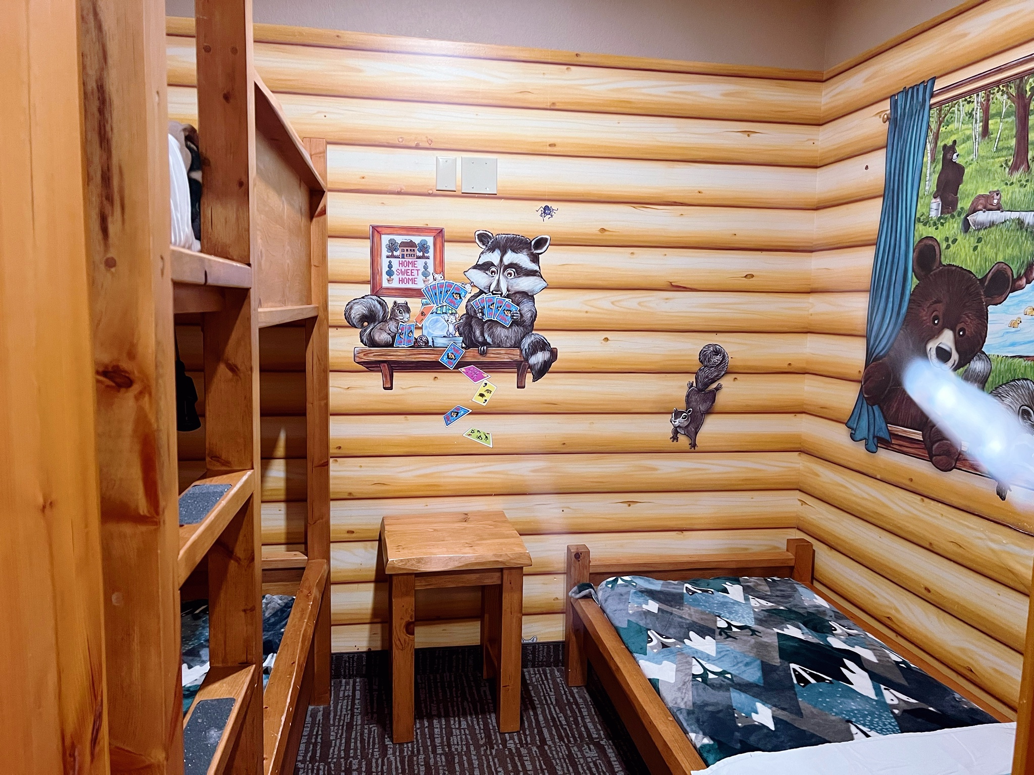 Bunk beds in Kids Cabin at Great Wolf Lodge