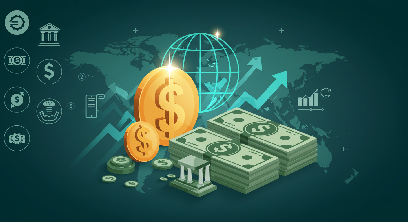 "달러: 글로벌 통화의 힘, 유동성과 안전성의 상징"에 대한 이미지입니다.