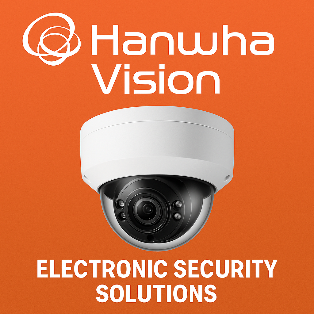 Hanwha Vision AI CCTV and cloud security platform analysis graphic