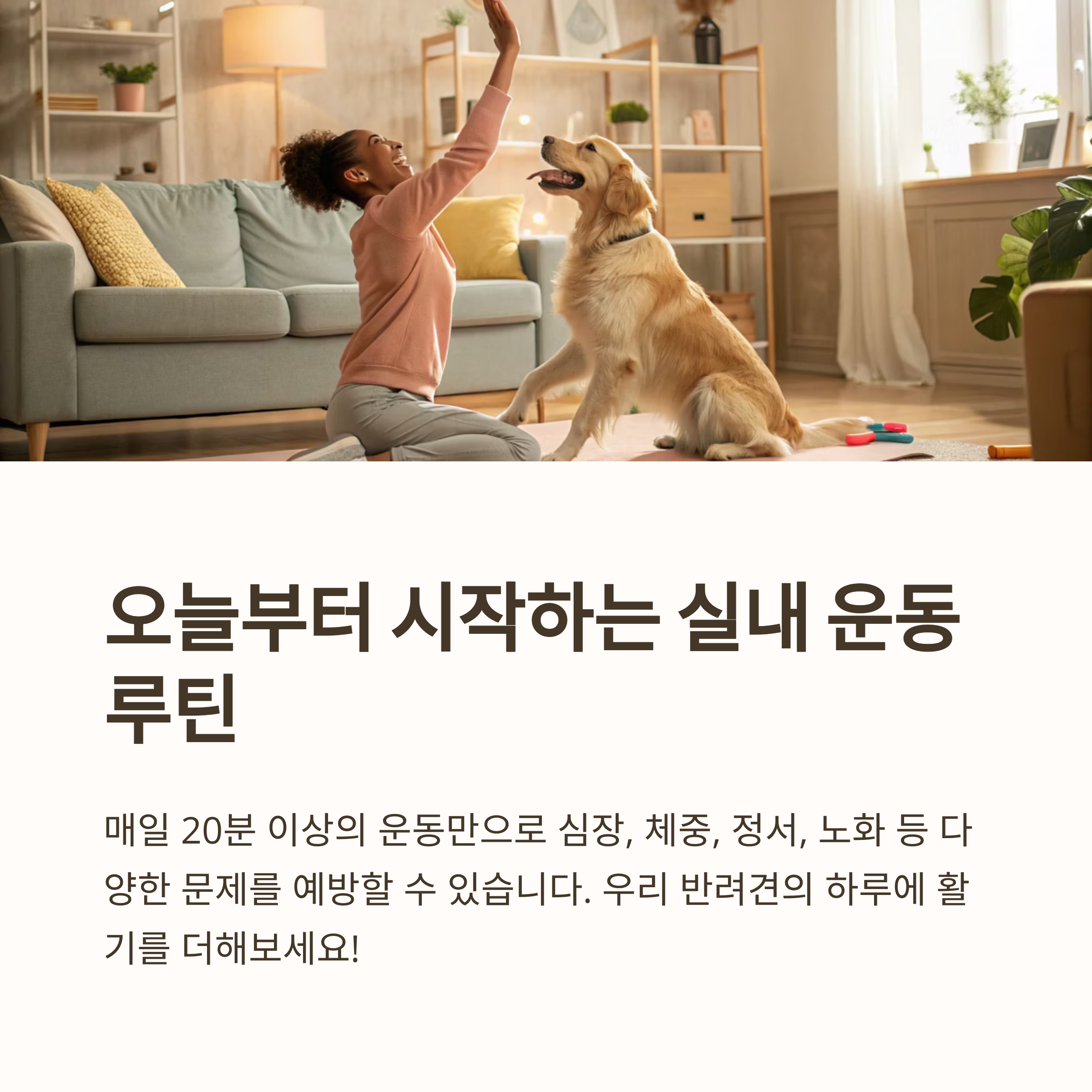 오늘부터 시작하는 실내 운동 루틴