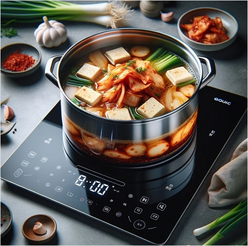인턱션 찌개 조리모습
