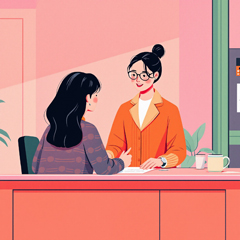 에너지바우처 상담 중인 행정복지센터