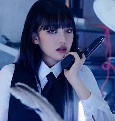 민니 삼백안 눈