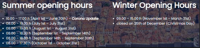 두브로브니크 성벽투어