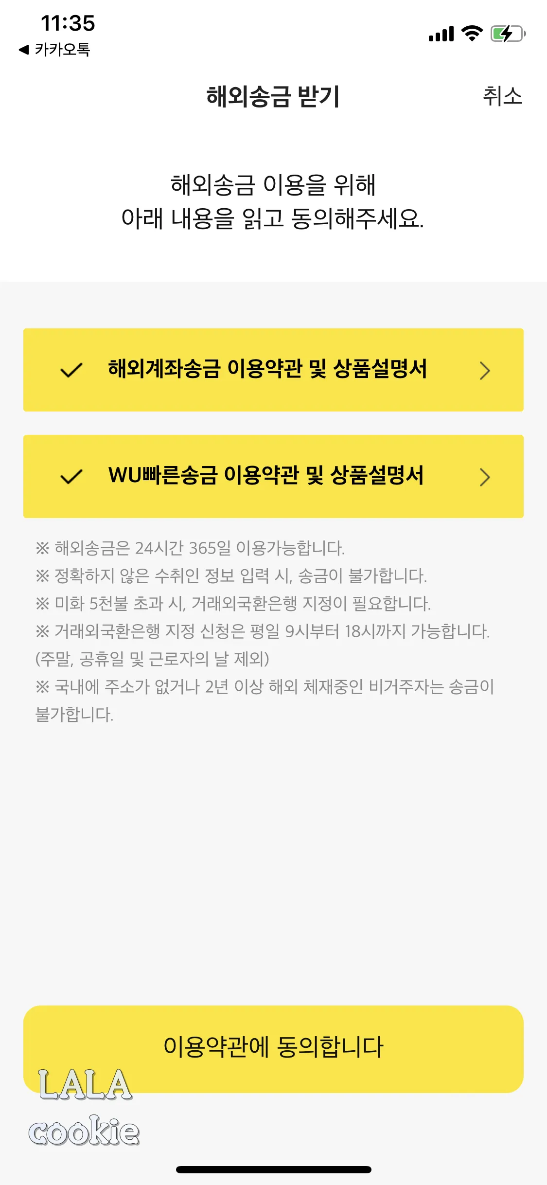 애드센스-수익-지급-방법-카카오뱅크-약관-동의