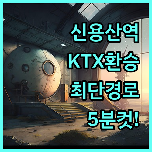 신용산역에서 KTX 용산역 환승하는 ..