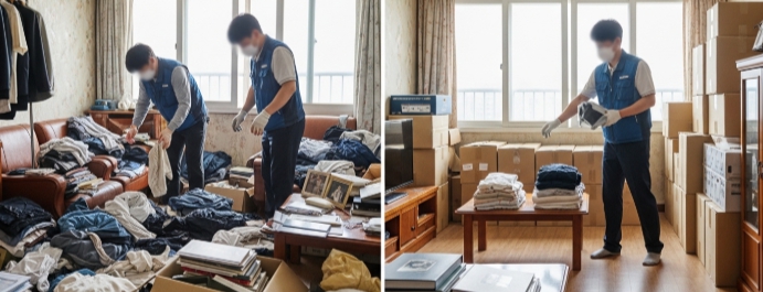 정선 고독사청소중