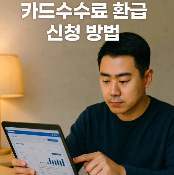 카드수수료 환급신청을 하는 사람