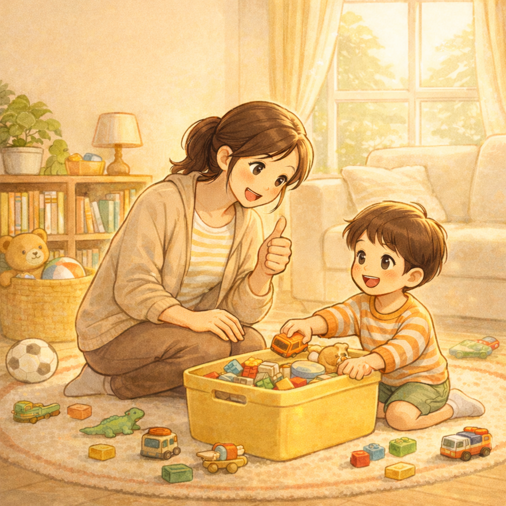 장난감을 가지고 놀고도 정리하지 않는 아이의 마음