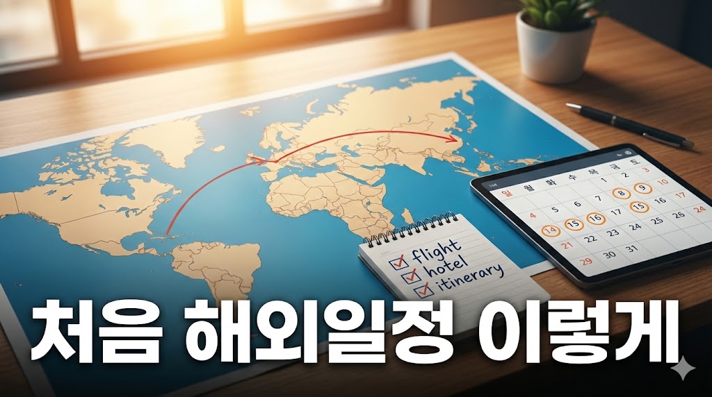 처음 해외여행 일정 이렇게 짜세요: 동선 최적화로 시간&middot;체력 아끼는 계획 세우기 비법