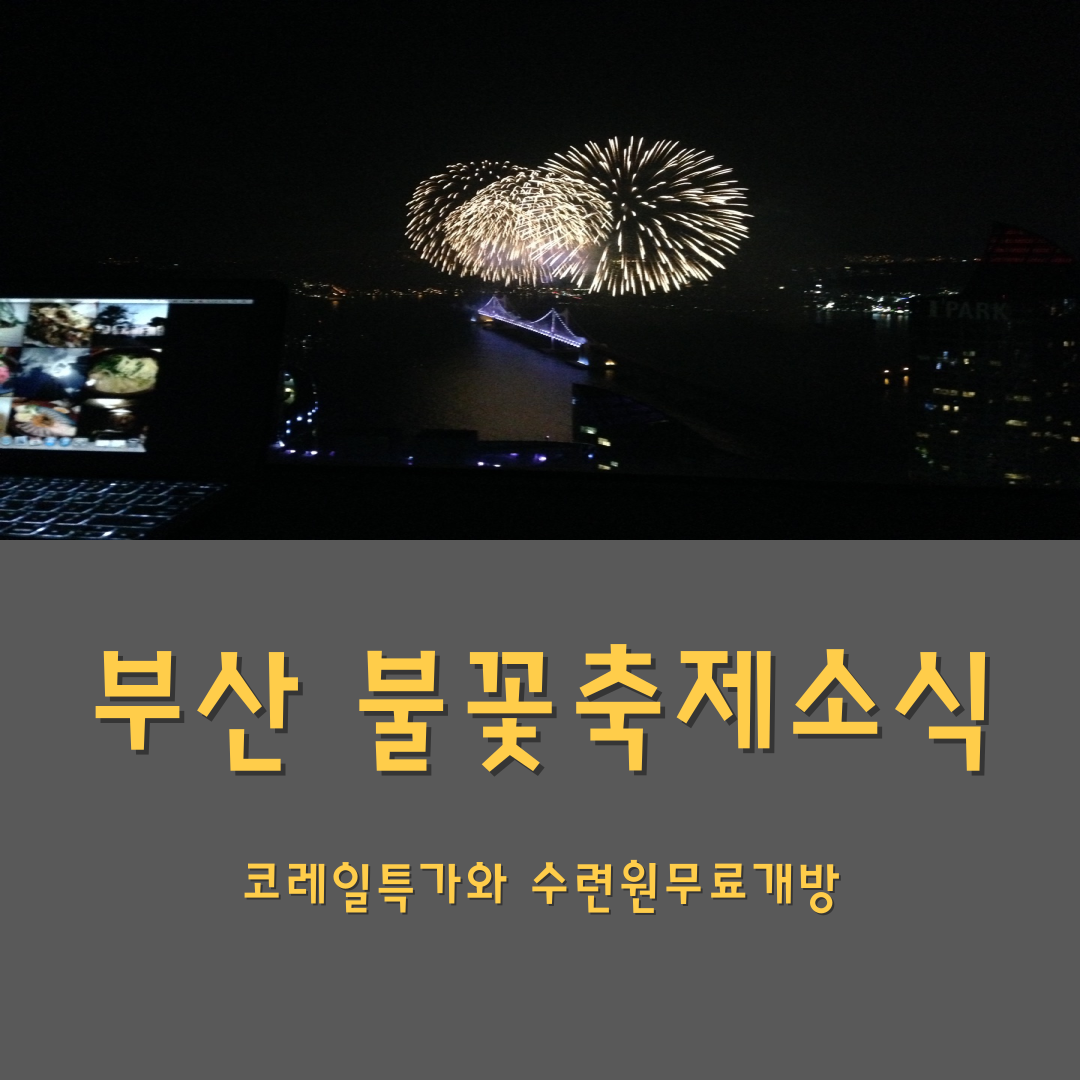 부산 불꽃축제 소식