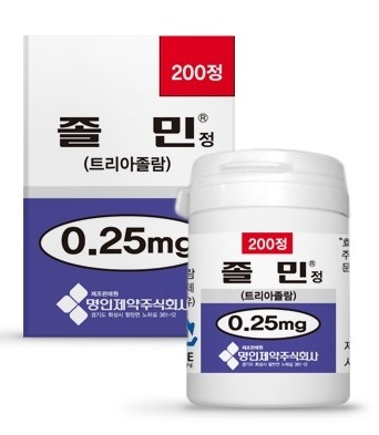 졸민정0.25MG