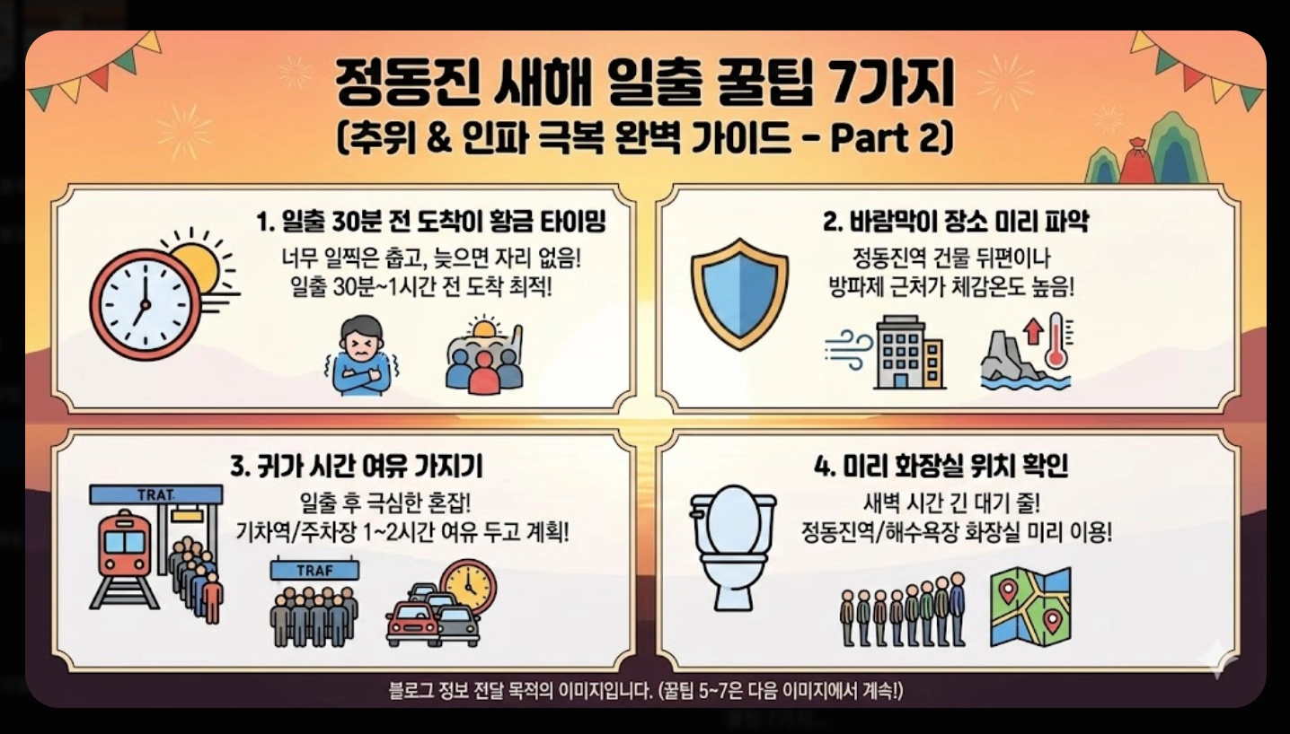정동진 일출 시간 2026 완벽 가이드