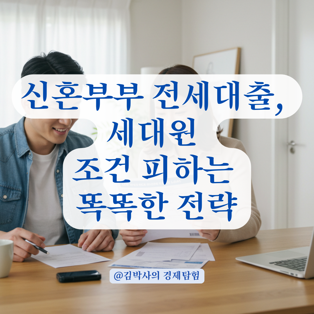 신혼부부 전세대출, 세대원 조건으로 불이익 받지 않는 신청 전략 정리.