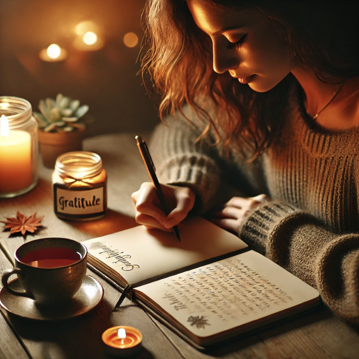 감사일기 쓰는 사람