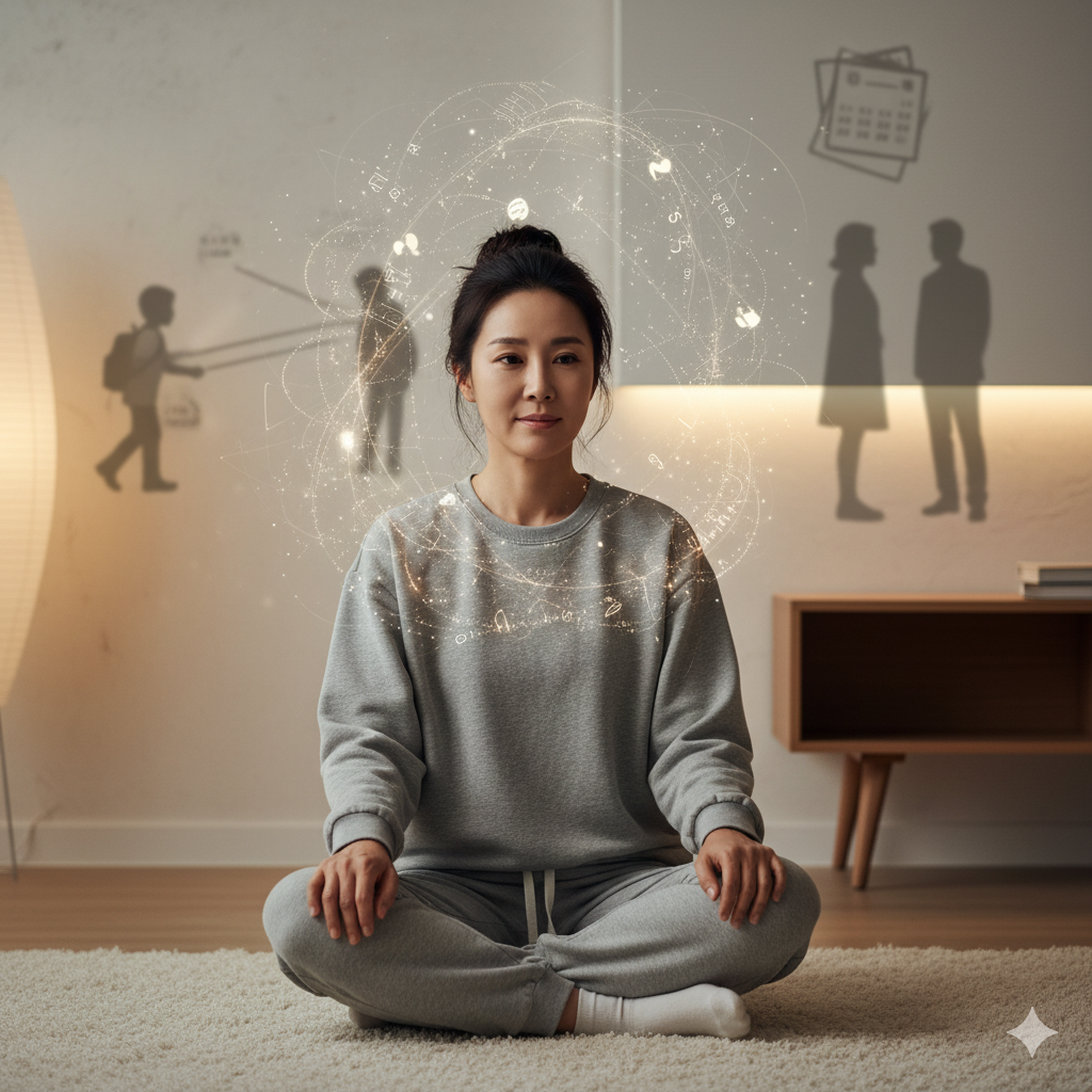 40대 후반, 삶의 궤도가 어느 정도 완성되었다고 생각하는 시점에도 여전히 우리를 괴롭히는 것은 무엇일까요? 아이들의 진로, 배우자와의 관계, 노후에 대한 불안, 그리고 무엇보다 잦아들지 않는 내면의 목소리예요.