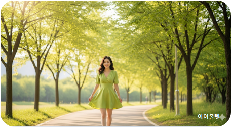 균형을 되찾은 여주인공