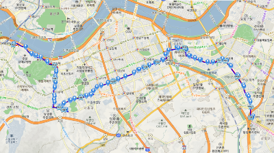 350번버스 노선도