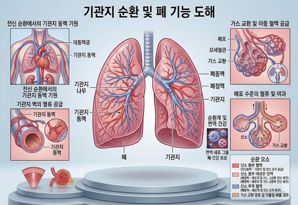 기관지 순환의 도해