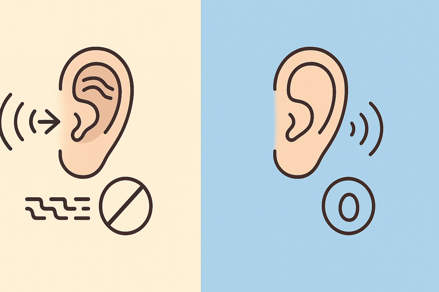 귀 먹먹함과 청력 변화 여부 (귀 먹먹함)