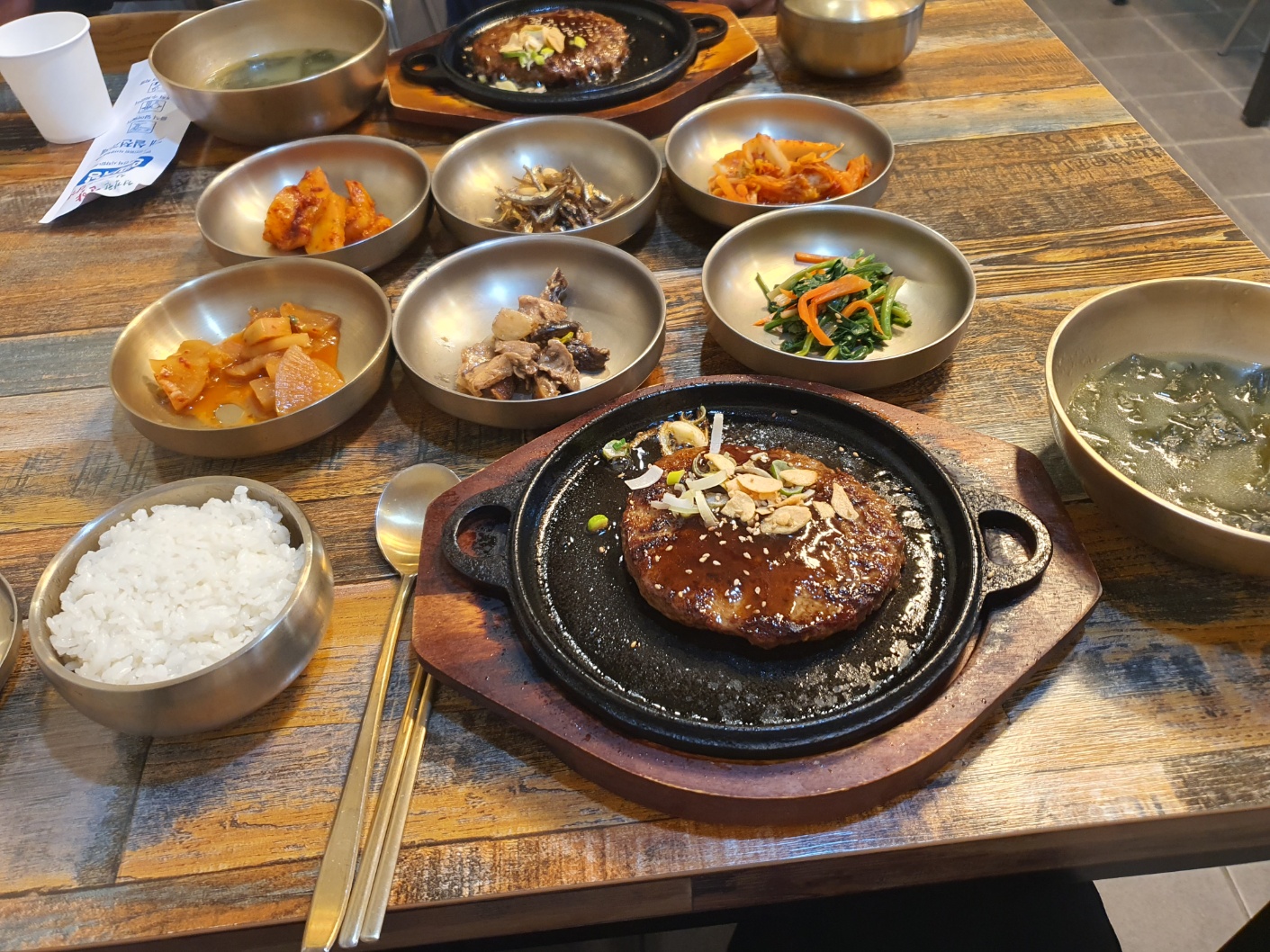 마늘떡갈비정식