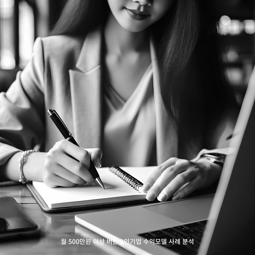 월 500만원 이상 버는 1인기업 수익모델 사례