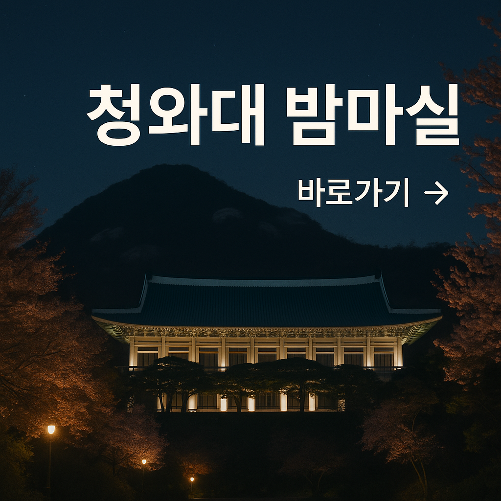 청와대 밤마실 사진
