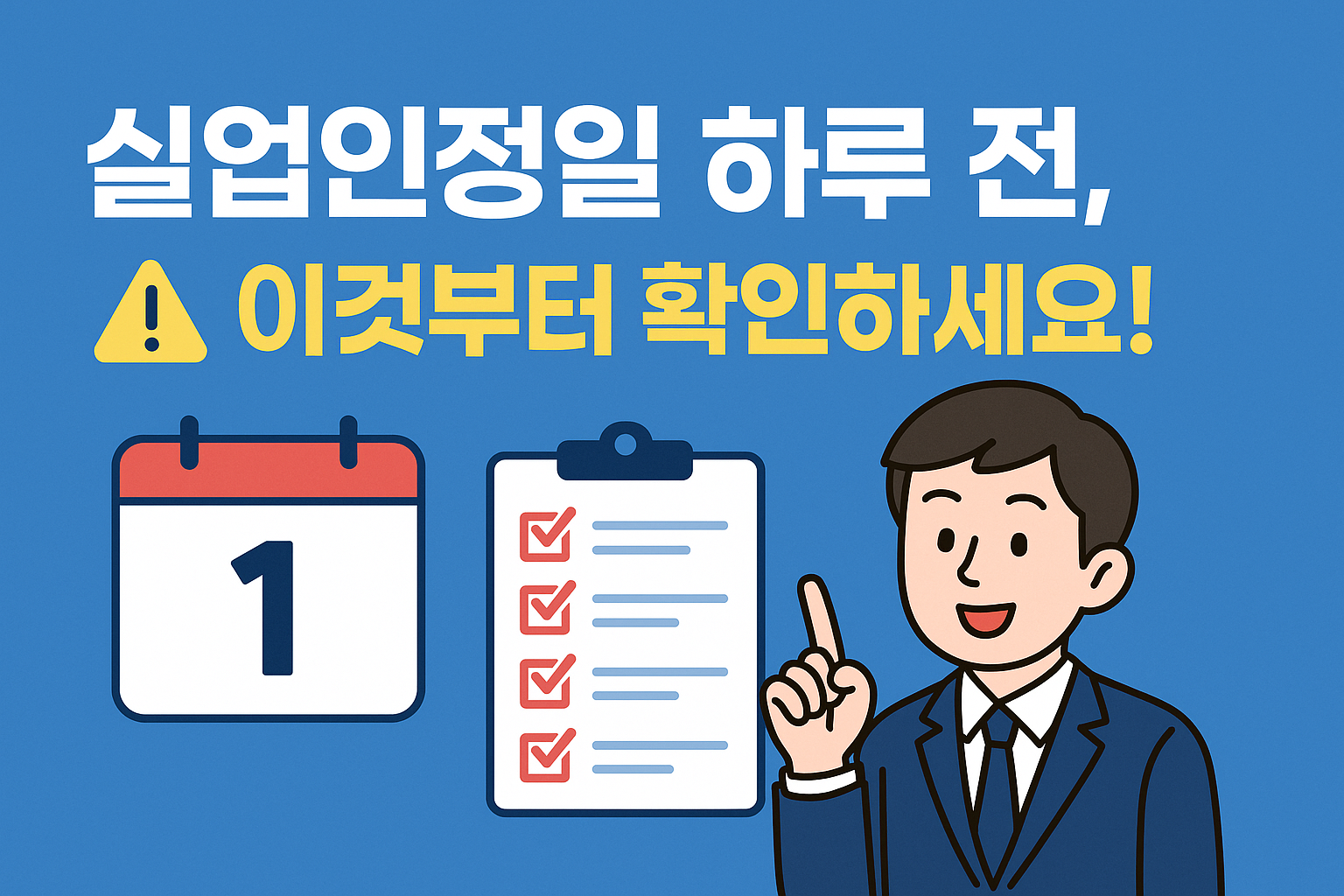 실업인정일 하루 전, 이것부터 확인하세요!