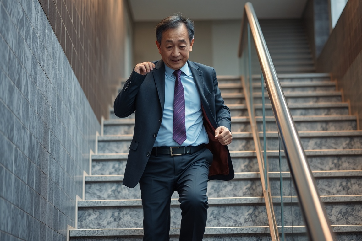 계단 오를 때마다 숨이 차나요? 중년 체력 회복과 체중 감량의 동시 해결법에 대한 이미지