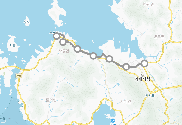 경남 거제도 관광명소 가볼만한곳 둘레길 남파랑길 16, 17, 18코스