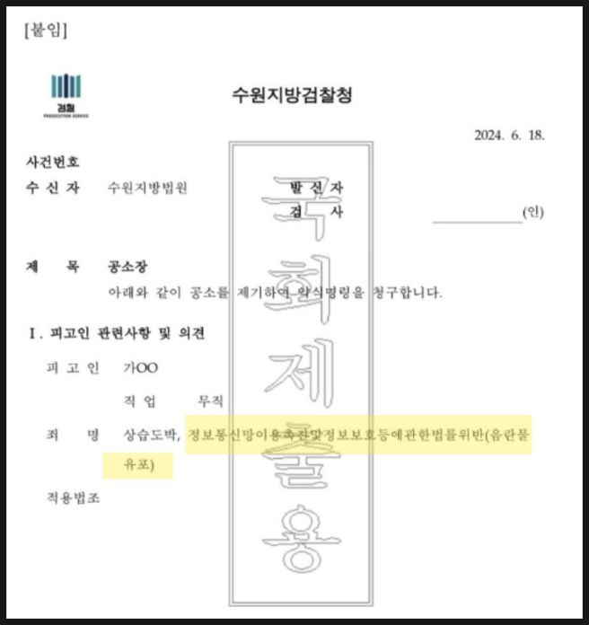 이재명 아들 공소장