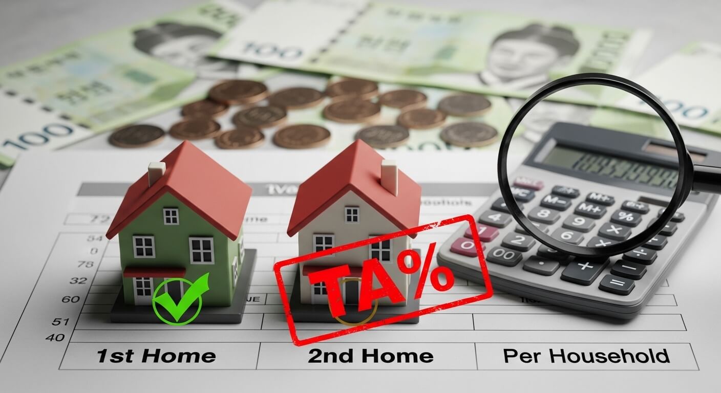 1가구 2주택 취득세율
